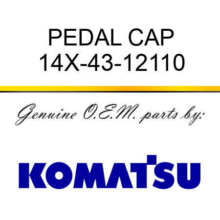 PEDAL CAP 14X-43-12110