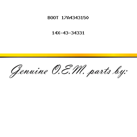 BOOT 17A4343150 14X-43-34331