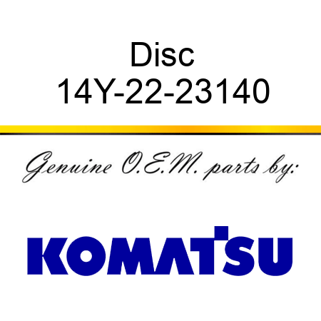 Disc 14Y-22-23140