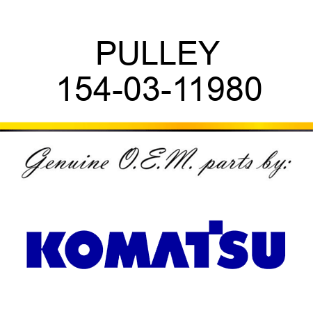 PULLEY 154-03-11980