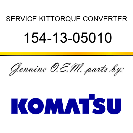 SERVICE KIT,TORQUE CONVERTER 154-13-05010