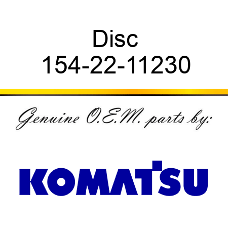 Disc 154-22-11230