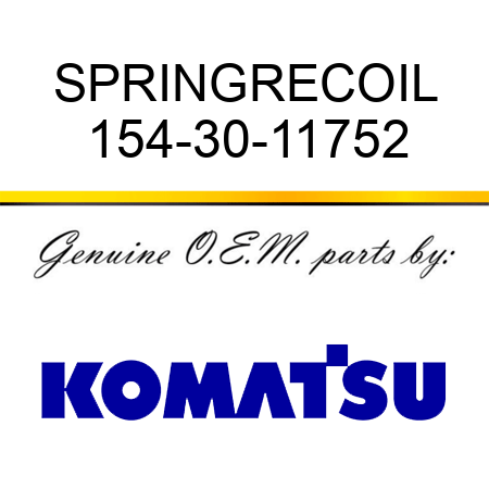 SPRING,RECOIL 154-30-11752