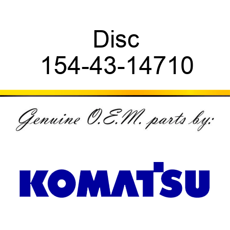 Disc 154-43-14710