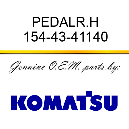 PEDAL,R.H 154-43-41140
