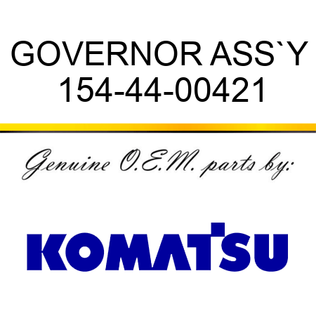 GOVERNOR ASS`Y 154-44-00421
