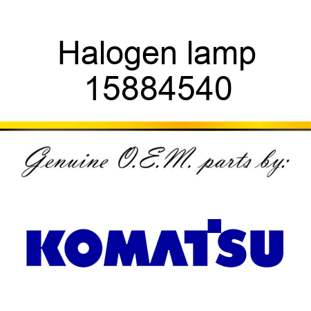Halogen lamp 15884540
