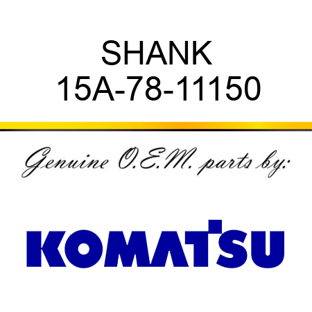 SHANK 15A-78-11150