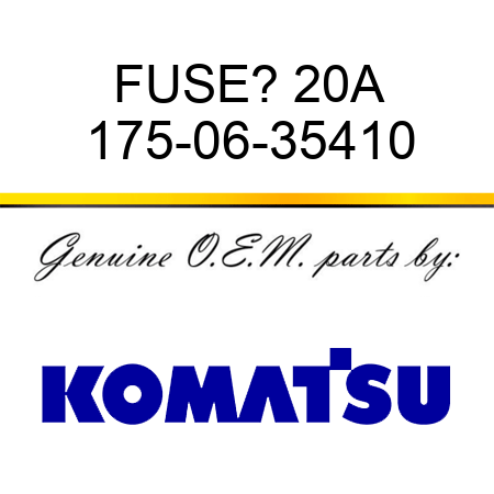 FUSE? 20A 175-06-35410