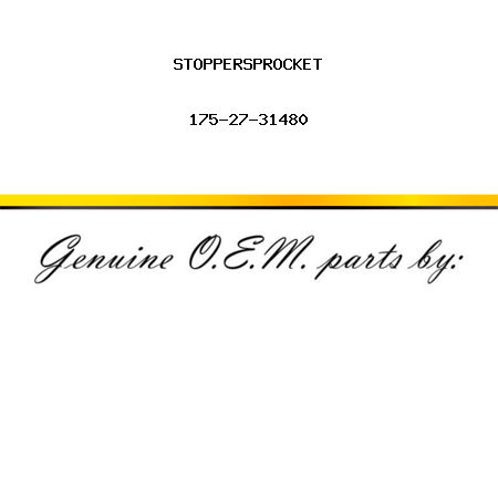 STOPPER,SPROCKET 175-27-31480