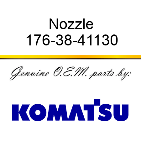 Nozzle 176-38-41130