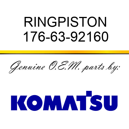 RING,PISTON 176-63-92160