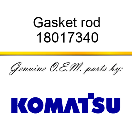Gasket, rod 18017340