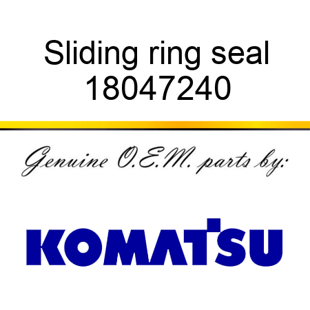 Sliding ring seal 18047240