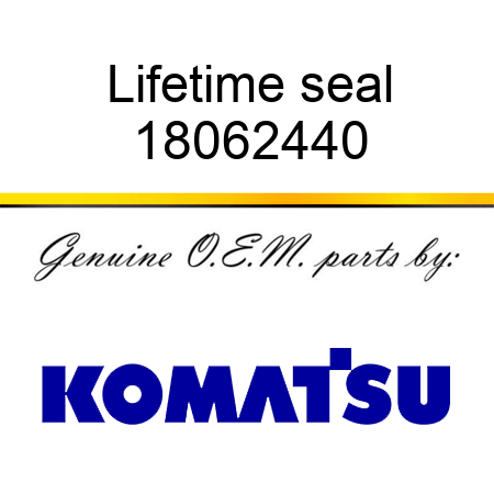 Lifetime seal 18062440