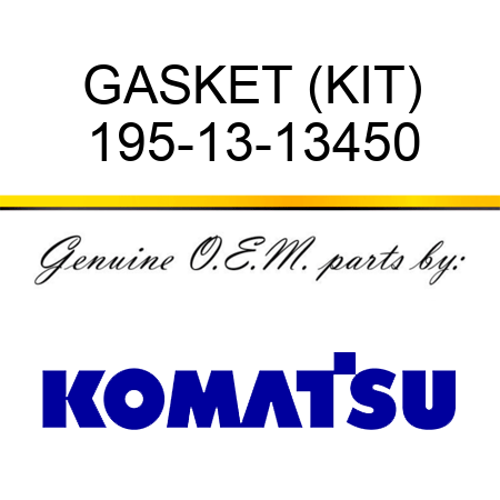 GASKET (KIT) 195-13-13450