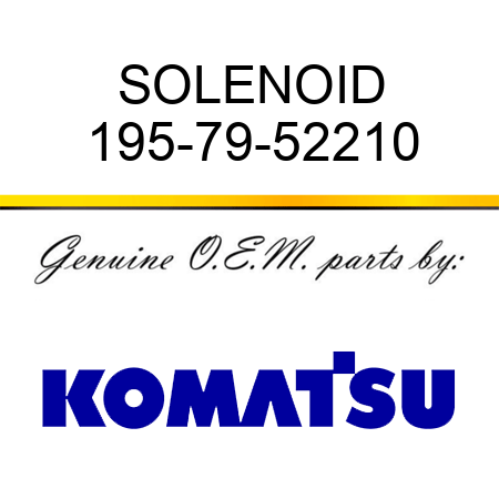 SOLENOID 195-79-52210