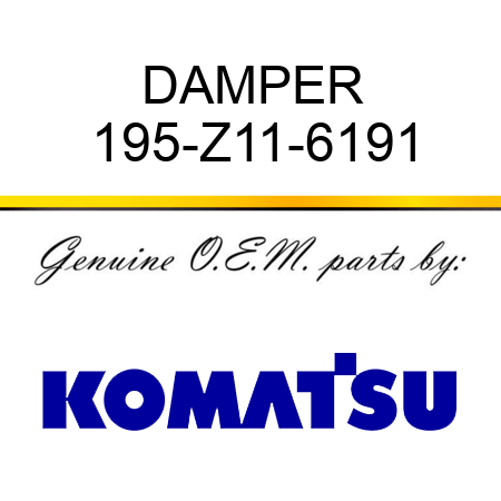 DAMPER 195-Z11-6191