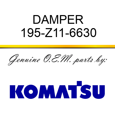 DAMPER 195-Z11-6630