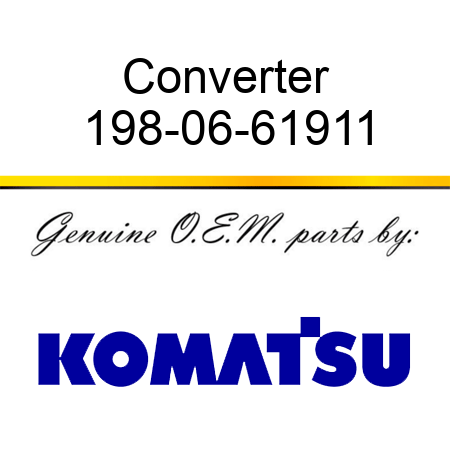 Converter 198-06-61911