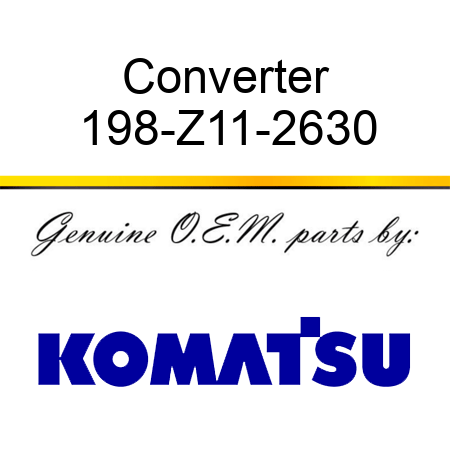 Converter 198-Z11-2630