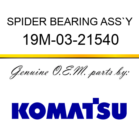 SPIDER BEARING ASS`Y 19M-03-21540