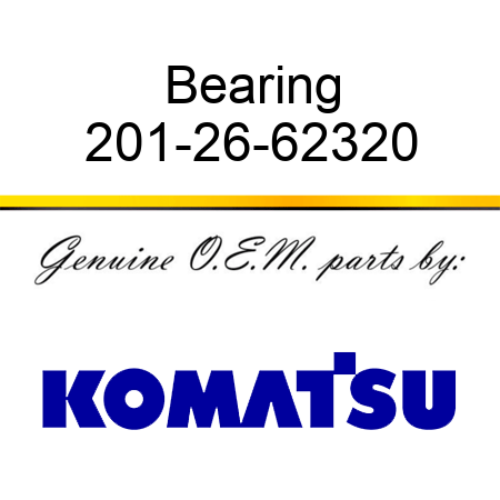 Bearing 201-26-62320