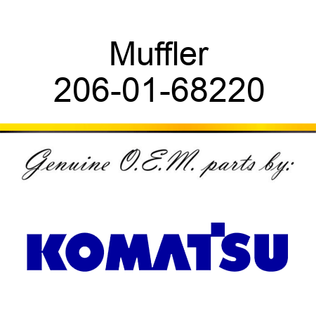 Muffler 206-01-68220