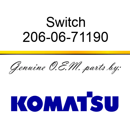 Switch 206-06-71190