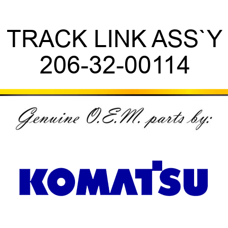 TRACK LINK ASS`Y 206-32-00114
