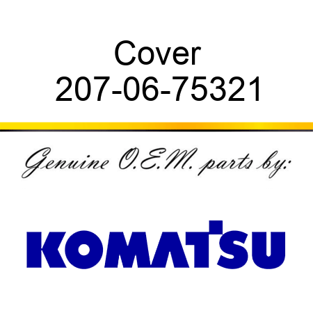 Cover 207-06-75321