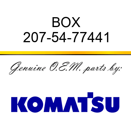 BOX 207-54-77441