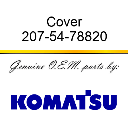 Cover 207-54-78820