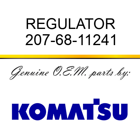 REGULATOR 207-68-11241