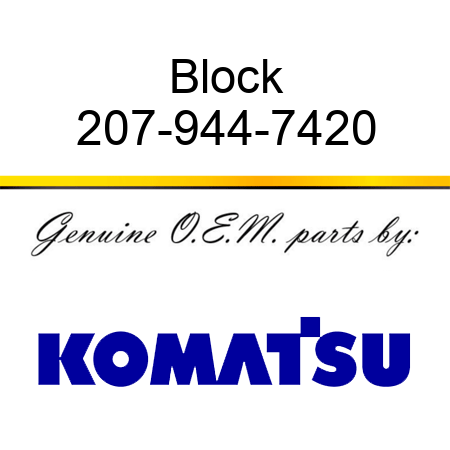 Block 207-944-7420