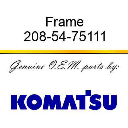 Frame 208-54-75111