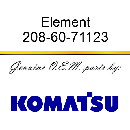 Element 208-60-71123