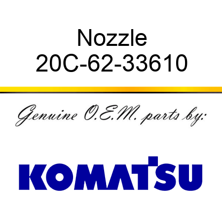 Nozzle 20C-62-33610