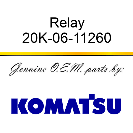 Relay 20K-06-11260