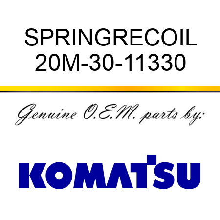 SPRING,RECOIL 20M-30-11330