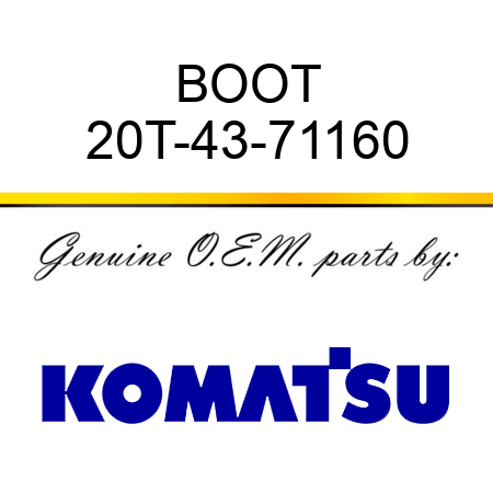 BOOT 20T-43-71160
