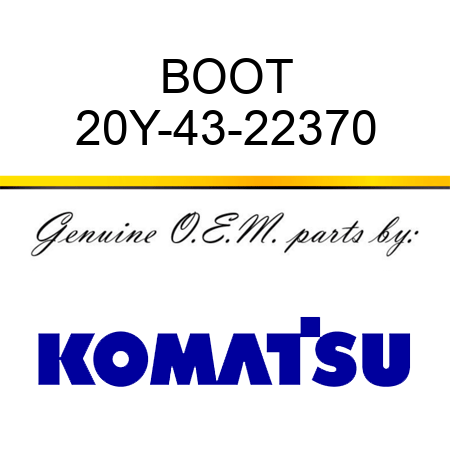 BOOT 20Y-43-22370