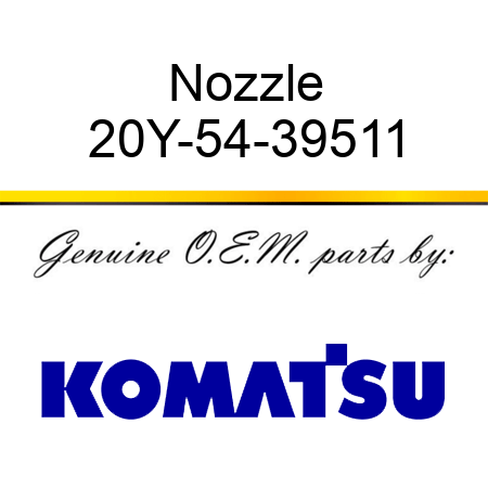 Nozzle 20Y-54-39511