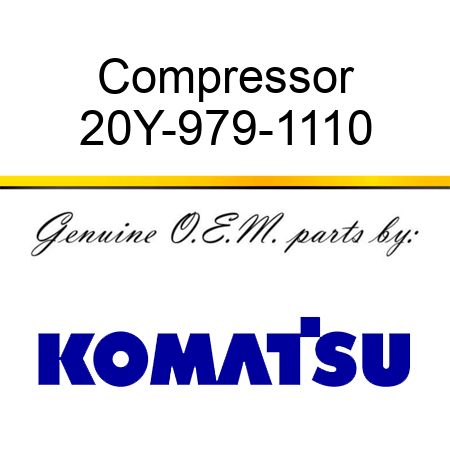 Compressor 20Y-979-1110