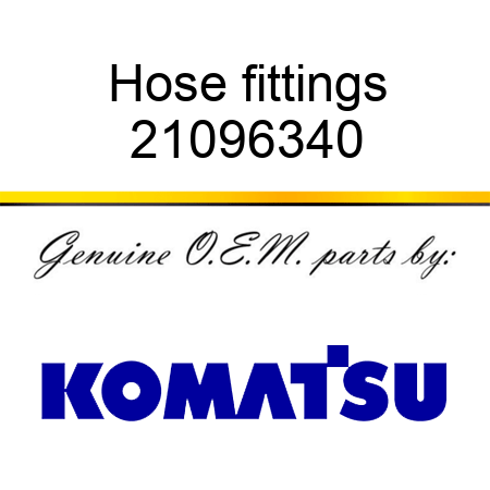Hose fittings 21096340