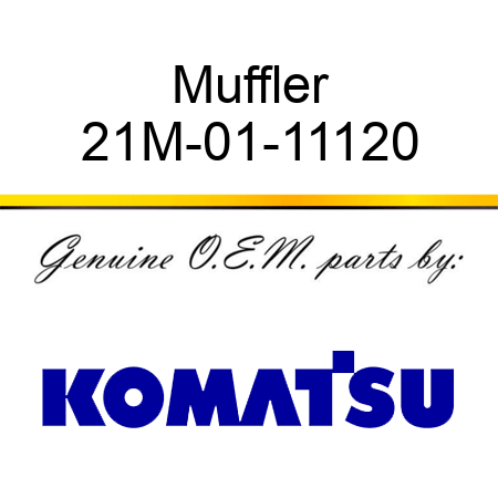 Muffler 21M-01-11120