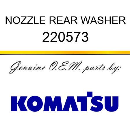 NOZZLE, REAR WASHER 220573