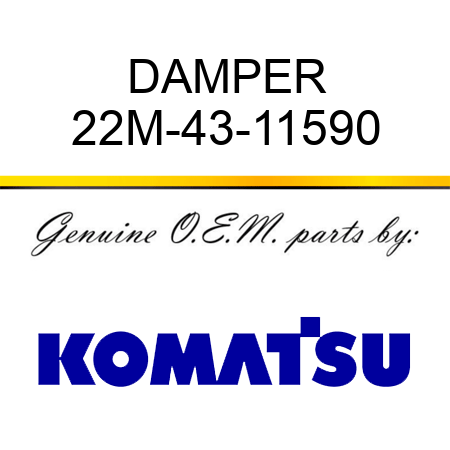 DAMPER 22M-43-11590