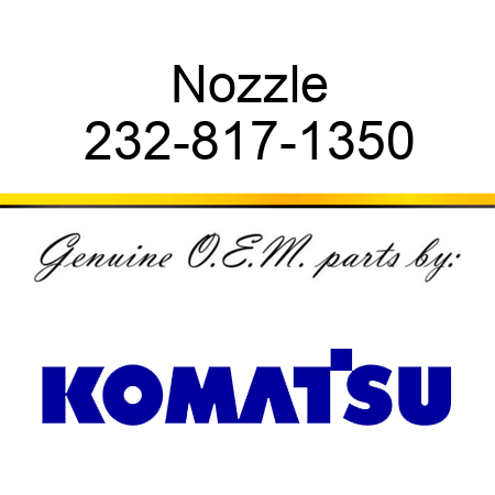 Nozzle 232-817-1350