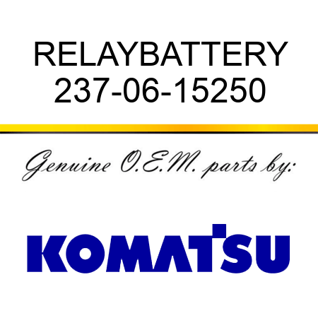 RELAY,BATTERY 237-06-15250